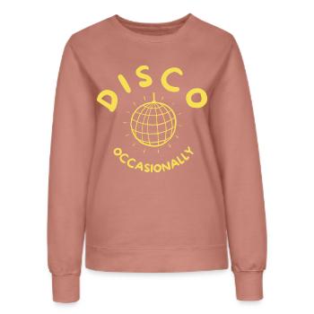 Disco Occasionally - Together Together Retroyellow - Frauen Sweatshirt - Altrosa - Vorne - AI Model Female 172 dark (172cm)