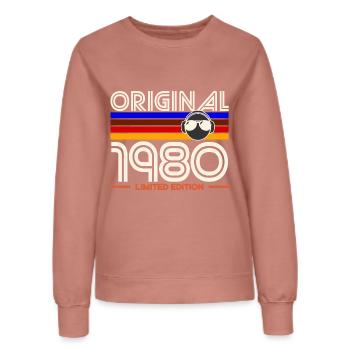 Originale limitierte Ausgabe von 1980 - Frauen Sweatshirt - Altrosa - Vorne - AI Model Female 172 dark (172cm)