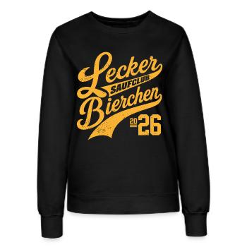 Lecker Bierchen Saufclub 2026 - Sweat Femme - noir - Devant - AI Model Female 172 light (172cm)