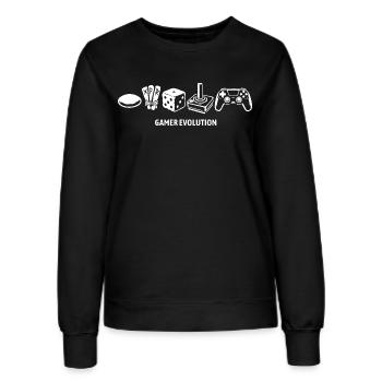 Évolution des contrôleurs | Joueurs - Sweat Femme - noir - Devant - AI Model Female 172 light (172cm)