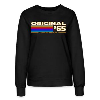 1965 - Women’s Sweatshirt - black - Front - AI Model Female 172 light (172cm)