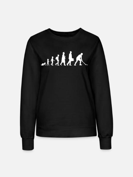 Feldhockey Evolution - Frauen Sweatshirt - Schwarz