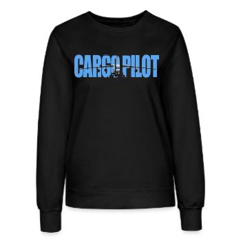 Cargo pilot IL-76 - Frauen Sweatshirt - Schwarz - Vorne - AI Model Female 172 light (172cm)