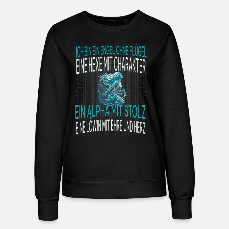 Frauenpower - Frauen Sweatshirt - Schwarz