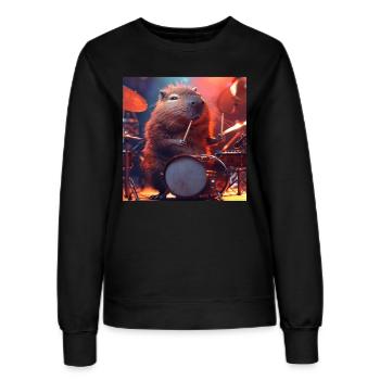 Wasserschwein - Frauen Sweatshirt - Schwarz - Vorne - AI Model Female 172 light (172cm)