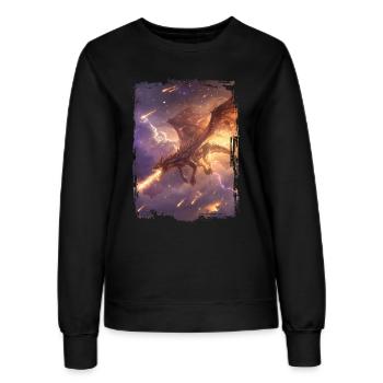Cerf-volant - Sweat Femme - noir - Devant - AI Model Female 172 light (172cm)