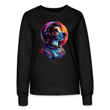 Beagle - Frauen Sweatshirt - Schwarz - Vorne - AI Model Female 172 light (172cm)