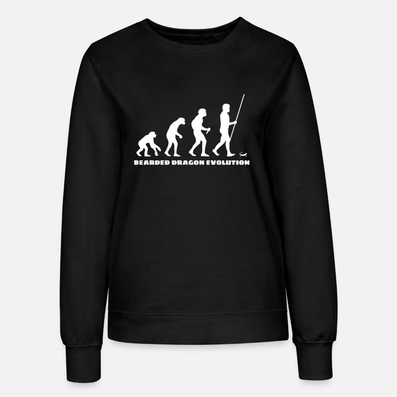 Bearded Dragon Bartagame Evolution - Women’s Sweatshirt - black