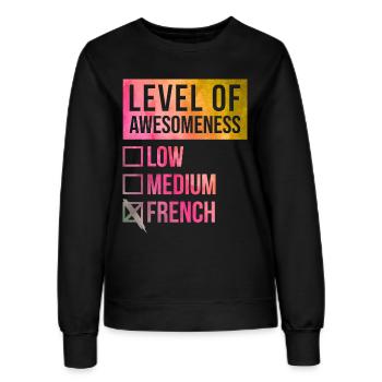 Französisch, französisch, französisch - Frauen Sweatshirt - Schwarz - Vorne - AI Model Female 172 light (172cm)