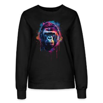 Gorille - Sweat Femme - noir - Devant - AI Model Female 172 light (172cm)