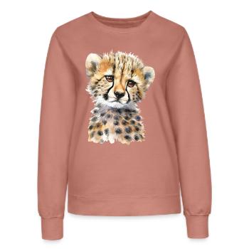 Gepard - Frauen Sweatshirt - Altrosa - Vorne - AI Model Female 172 dark (172cm)