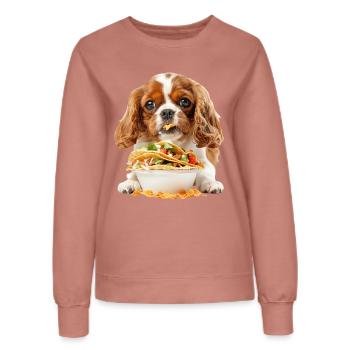 Cavalier King Spaniel - Frauen Sweatshirt - Altrosa - Vorne - AI Model Female 172 dark (172cm)