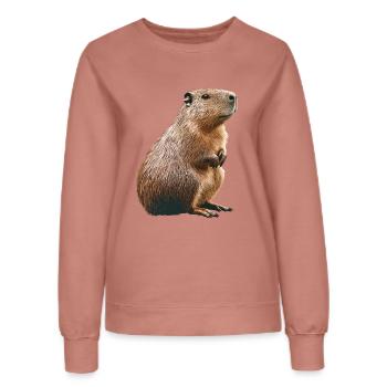 Wasserschwein - Frauen Sweatshirt - Altrosa - Vorne - AI Model Female 172 dark (172cm)