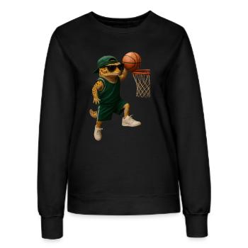 Gecko - Frauen Sweatshirt - Schwarz - Vorne - AI Model Female 172 light (172cm)