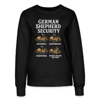 Berger allemand - Sweat Femme - noir - Devant - AI Model Female 172 light (172cm)