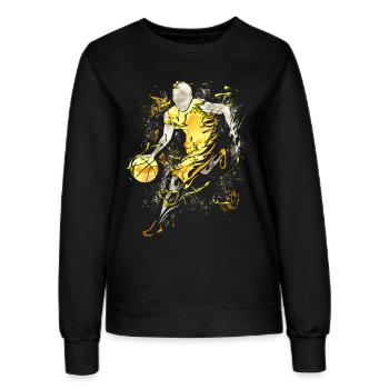 Basketball - Basketball Spieler - Basketballer - Frauen Sweatshirt - Schwarz - Vorne - AI Model Female 172 light (172cm)