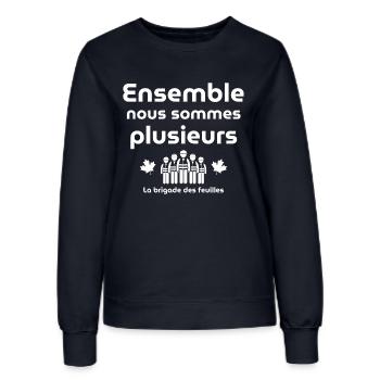 agent d'entretien, voirie, les municipaux - Sweat Femme - marine - Devant - AI Model Female 172 light (172cm)