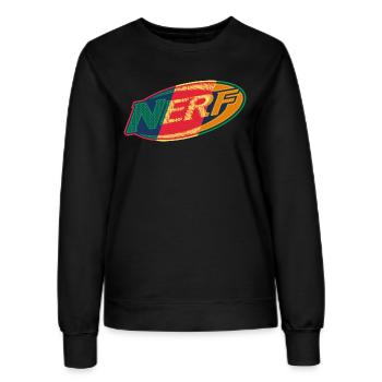 Nerf Vintage Oval Logo - Women’s Sweatshirt - black - Front - AI Model Female 172 light (172cm)