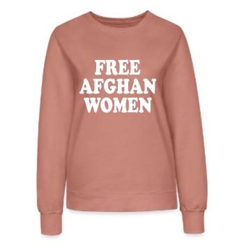 Free afghan women - Frauen Sweatshirt - Altrosa - Vorne - AI Model Female 172 dark (172cm)