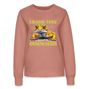 Leopard Gecko Saying Funny Leopard Gecko Gift - Women’s Sweatshirt - dusky rose - Front - AI Model Female 172 dark (172cm)