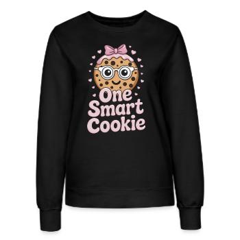 Cookies Disant Biscuits au Chocolat Cadeau de Cookie Drôle - Sweat Femme - noir - Devant - AI Model Female 172 light (172cm)