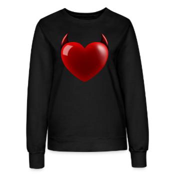 Diable du cœur - Sweat Femme - noir - Devant - AI Model Female 172 light (172cm)