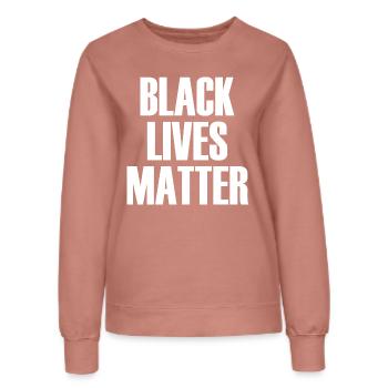Black Lives Matter - Frauen Sweatshirt - Altrosa - Vorne - AI Model Female 172 dark (172cm)
