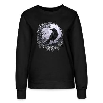 Rabe Krähe - Frauen Sweatshirt - Schwarz - Vorne - AI Model Female 172 light (172cm)