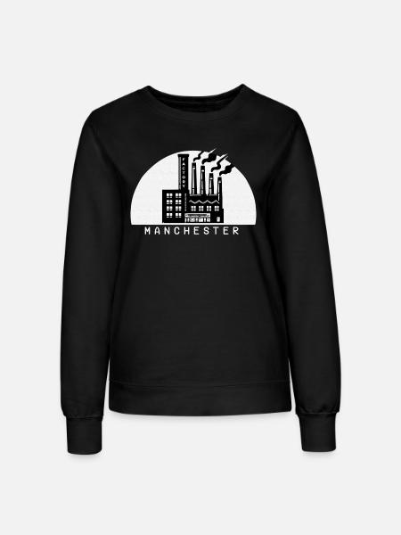 Fabrik in Manchester - Frauen Sweatshirt - Schwarz