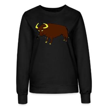 Taureau Basque - Sweat Femme - noir - Devant - AI Model Female 172 light (172cm)