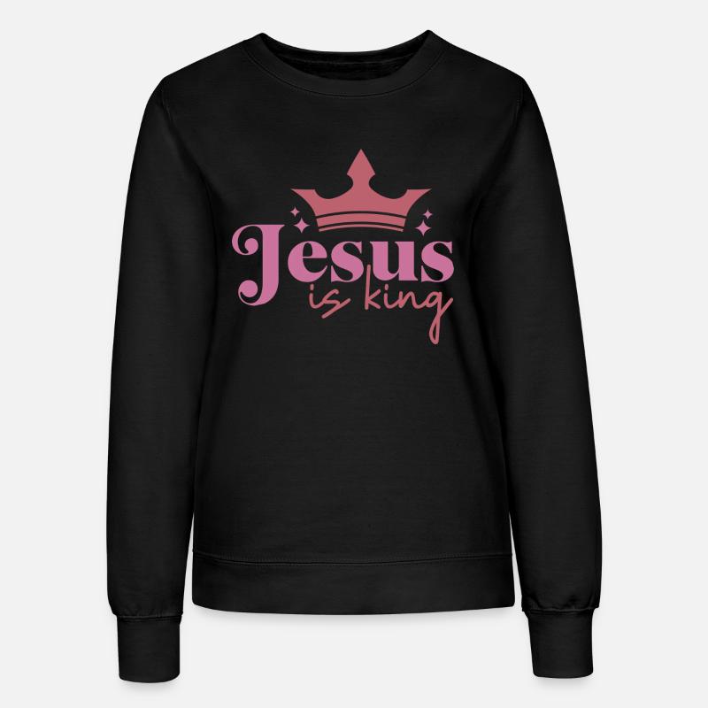 Jésus est roi - Sweat Femme - noir