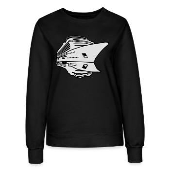 schiff urlaub reisen schifffahrt Kreuzfahrt - Frauen Sweatshirt - Schwarz - Vorne - AI Model Female 172 light (172cm)