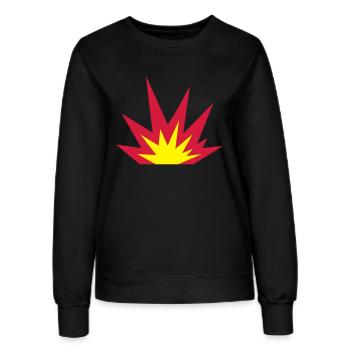 Explosion - Frauen Sweatshirt - Schwarz - Vorne - AI Model Female 172 light (172cm)
