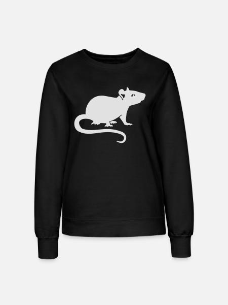 Ratte - Frauen Sweatshirt - Schwarz