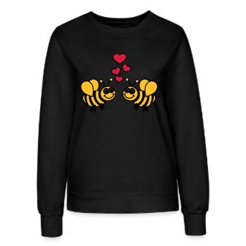 Biene - Frauen Sweatshirt - Schwarz - Vorne - AI Model Female 172 light (172cm)