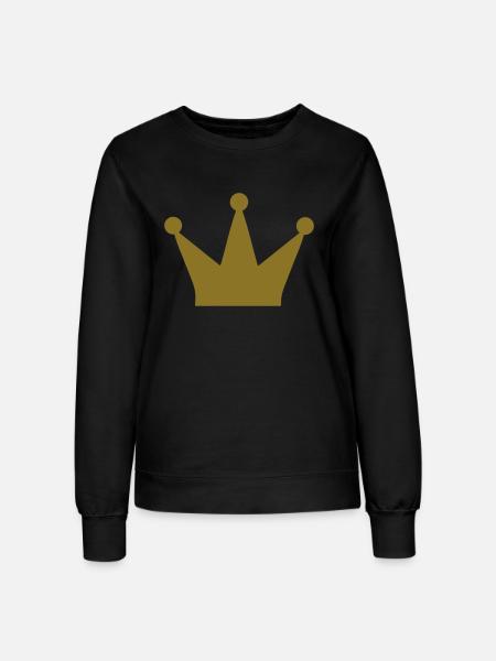 krone - Frauen Sweatshirt - Schwarz