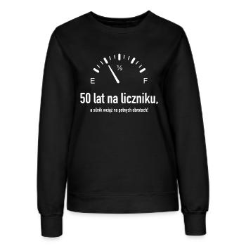 50. Geburtstag des Automobil- und Autofan-Zählers - Frauen Sweatshirt - Schwarz - Vorne - AI Model Female 172 light (172cm)