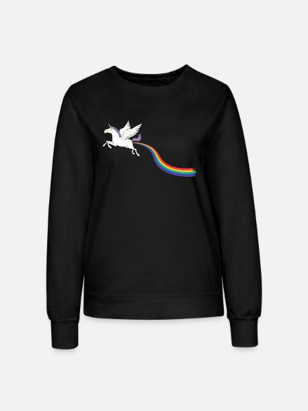 REGENBOGEN-ANTRIEB - Frauen Sweatshirt - Schwarz