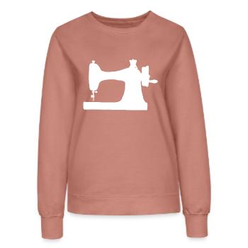 Nähmaschine - Frauen Sweatshirt - Altrosa - Vorne - AI Model Female 172 dark (172cm)