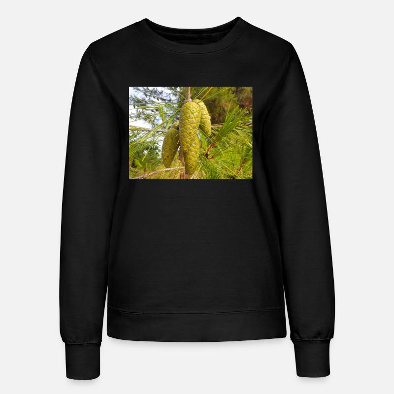 Aleppo pine also Jerusalem pine Aleppo-Kiefer - Women’s Sweatshirt - black