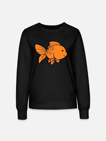 fisch goldfisch - Frauen Sweatshirt - Schwarz