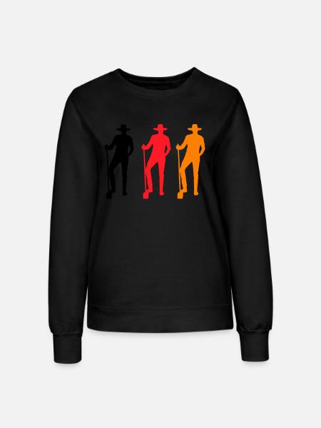 farmer farbig - Frauen Sweatshirt - Schwarz