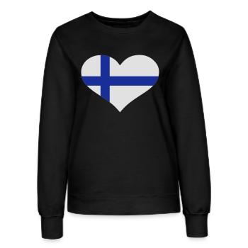 Finnland - Frauen Sweatshirt - Schwarz - Vorne - AI Model Female 172 light (172cm)