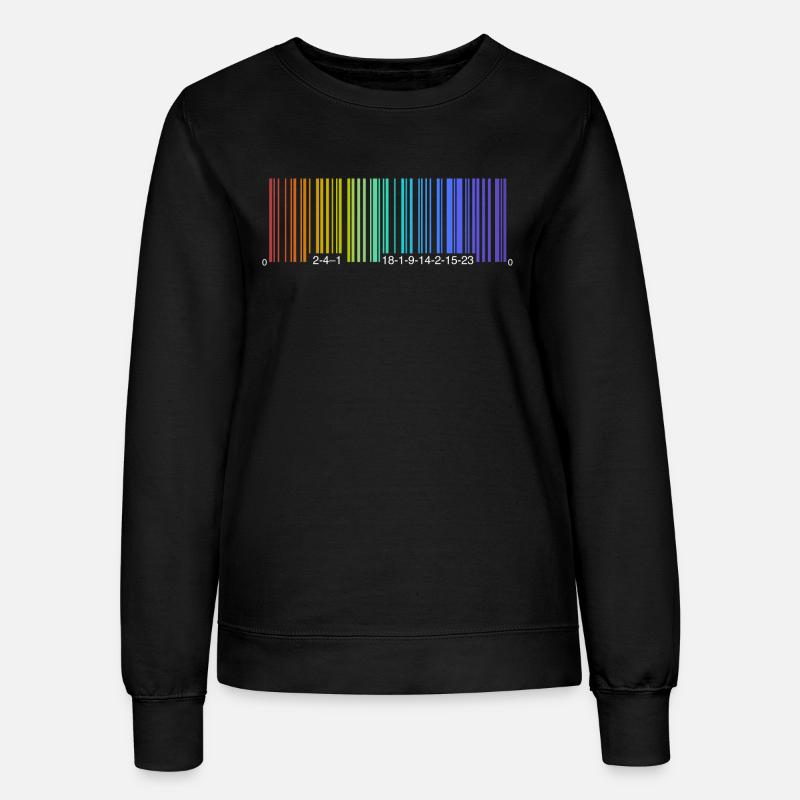 Be a Rainbow, Barcode - Frauen Sweatshirt - Schwarz