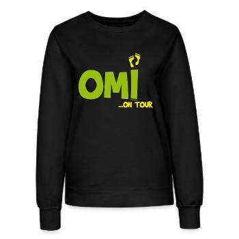 Omi on Tour - Frauen Sweatshirt - Schwarz - Vorne - AI Model Female 172 light (172cm)