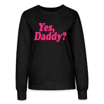 Yes daddy - Frauen Sweatshirt - Schwarz - Vorne - AI Model Female 172 light (172cm)
