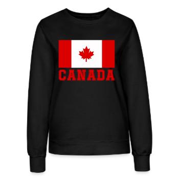 Canada Canada - Sweat Femme - noir - Devant - AI Model Female 172 light (172cm)