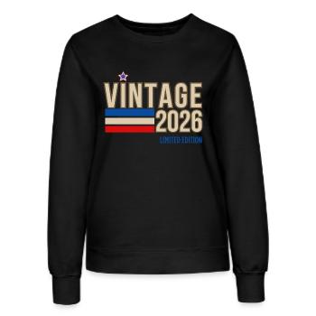 Vintage 2026 limited edition - Sweat Femme - noir - Devant - AI Model Female 172 light (172cm)