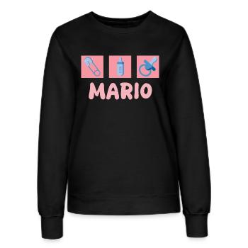 Mario - Women’s Sweatshirt - black - Front - AI Model Female 172 light (172cm)