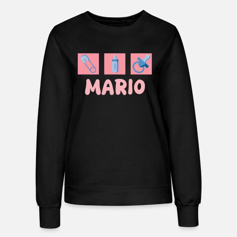 Mario - Sweat Femme - noir